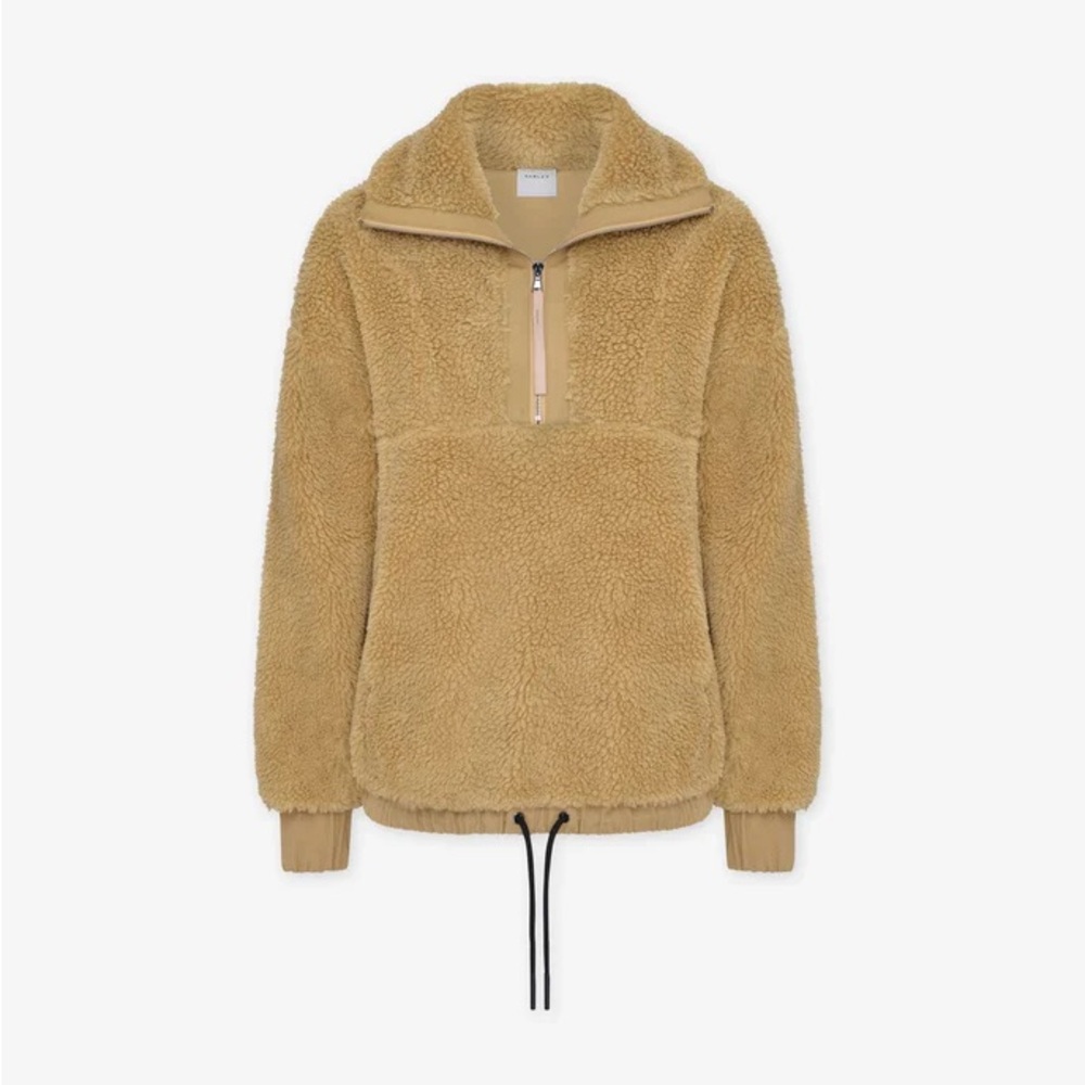 Varley Appleton Quarter Zip Sweater Camel